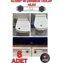 Vaelmont Çocuk Güvenlikli Siyah Banyo ve Dolap Kilidi Seti Koruyucu ve Kilit
