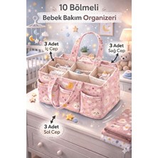UltraNova Vaelmont Premium Pembe Bebek Bakım Çantası - Taşınabilir ve Şık Tasarım