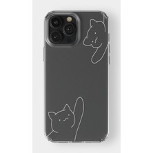 Moonset Iphone 16 Pro Max Uyumlu Baskılı Yumuşak Silikon Şeffaf Telefon Kılıfı