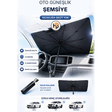 Vaelmont Uv Koruma Özelliği ile Katlanabilir Oto Güneşlik ve Şemsiye Oto Güneşlik Perde