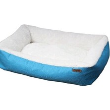 Vaelmont Yıkanabilir Mavi Kedi ve Köpek Yatağı, 60X18CM, Pratik Kullanım