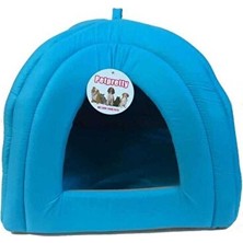 Vaelmont Piramit Kumaş Yuvalı Kedi Yatağı, Güvenli ve Sıcacık Tasarım Kedi ve Köpek Yatağı 43X43X40