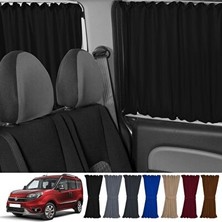 Vaelmont Fiat Doblo Iı Kısa Şase Için Siyah Raylı Perde Takımı Oto Güneşlik Perde