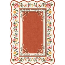 Homenette Modern Dekoratif Halı – Makinada Yıkanabilir, Kaymaz Taban, Ince Lazer Kesim Halı