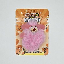 Bezos Pembe Tüylü Fare Kedi Oyuncağı