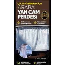 Vaelmont Çiftli Yan Cam Güneşlik Seti - 4 Mevsim Koruma ve Emzirme Perdesi Oto Güneşlik Perde