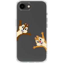 Moonset Iphone 16E Uyumlu Baskılı Yumuşak Silikon Şeffaf Telefon Kılıfı