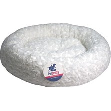 Vaelmont Peluş Simit Yatak, 55X55CM, Yumuşak ve Sıcak Uyku Alanı Kedi ve Köpek Yatağı