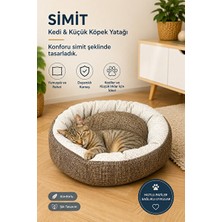 Vaelmont Yumuşak Minderli Simit Pet Yatağı - Konfor ve Sıcaklık Sunar Kedi ve Köpek Yatağı