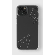 Moonset Iphone 14 Plus Uyumlu Baskılı Yumuşak Silikon Şeffaf Telefon Kılıfı