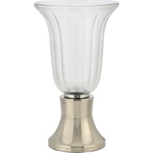 Evdema Gümüş Kupa Küçük Mumluk  15*15*30 cm