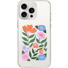Moonset Iphone 16 Pro Uyumlu Baskılı Yumuşak Silikon Şeffaf Telefon Kılıfı