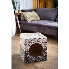 Vaelmont Modern Ahşap Kedi Kulübesi ile Güvenli ve Sıcacık Mekan Kedi ve Köpek Yatağı