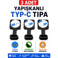 Vaelmont Type-C Toz Koruma Tıpası Seti - Esnek ve Pratik Koruma Koruyucu ve Kilit
