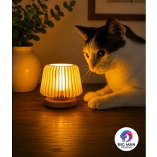 Bigman 2'li Dekoratif LED Tealight Mumluk | Masaüstü Aydınlatma | 2 Adet | 7x7,5 cm
