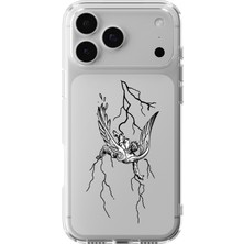 Moonset Iphone 17 Pro Max Uyumlu Baskılı Yumuşak Silikon Şeffaf Telefon Kılıfı