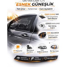 Vaelmont Uv Koruyucu 2'li Ön Araba Camı Güneşlik Sineklik Seti Oto Güneşlik Perde