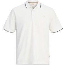 Jack & Jones 12274681 Jprblualves Ss Polo Sn Tişört Beyaz