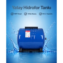 Cleanara Yatay Metal Su / Hidrofor Genleşme Tankı – Nsf Uyumlu Membranlı Tank
