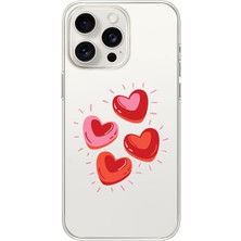 Moonset Iphone 16 Pro Uyumlu Baskılı Yumuşak Silikon Şeffaf Telefon Kılıfı