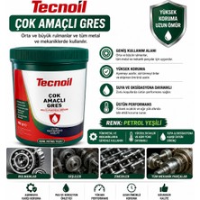 Tecnoil Çok Amaçlı Gres Orta ve Büyük Rulmanlar ve Diğer Tüm Mekaniklerde Kullanılır Petrol Yeşili Renk 900 gr