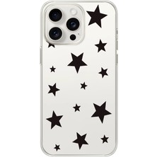 Moonset Iphone 15 Pro Uyumlu Baskılı Yumuşak Silikon Şeffaf Telefon Kılıfı