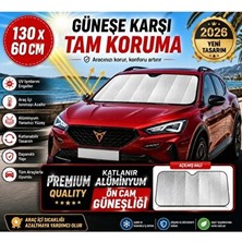 Vaelmont Metalize Ön Cam Güneşlik - Otomobil Için Güneş Koruyucu Perde Oto Güneşlik Perde