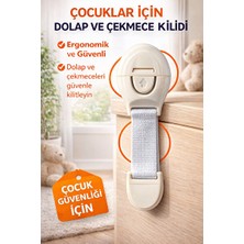 Vaelmont Çocuklar Için Çok Amaçlı Dolap ve Çekmece Güvenlik Kilidi Koruyucu ve Kilit