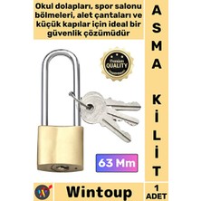 Vaelmont Çelik Gövde Güvenlik Kilidi, Uzun Asmalı ve Dayanıklı Koruyucu ve Kilit