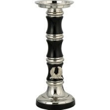 Evdema Gümüş Dekoratif Mumluk 12,5*13*34 cm