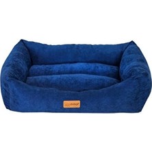 Vaelmont Mavi Cookie Yatak ile Küçük Irk Evcil Dostlar Için Konfor Kedi ve Köpek Yatağı 50X40X17 cm