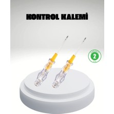 Elektrik Test Kalemi Neon Işıklı Nikel Kaplama 110-220V Dirençli