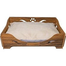 Vaelmont Ahşap Kedi Yatağı - 35-45CM Ölçülerle Şık ve Dayanıklı Tasarım Kedi ve Köpek Yatağı