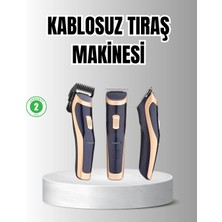 Aesco Unisex Şarjlı Saç ve Sakal Tıraş Makinesi – Ayarlanabilir Tarak Başlıkları, Sessiz Motor