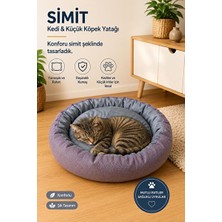 Vaelmont Mor Yumuşak Minderli Simit Yatak - Küçük Irklar Için Kedi ve Köpek Yatağı