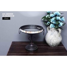 Evdema Siyah Metal Sedefli  Dekor  25.5X26