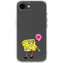 Moonset Iphone 16E Uyumlu Baskılı Yumuşak Silikon Şeffaf Telefon Kılıfı