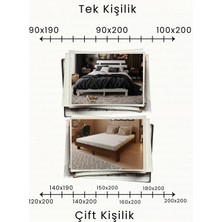 Renazzo Mobilya Damla 2'li Başlıklı Modern Karyola