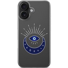 Moonset Iphone 16 Uyumlu Baskılı Yumuşak Silikon Şeffaf Telefon Kılıfı