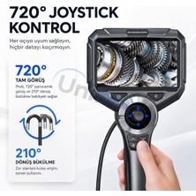 Uninet Oynar Başlıklı Joystickli Ekranlı Kayıt Yapabilen 1mt Kablolu Endoskop Yılan Kamera