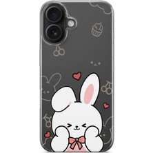 Moonset Iphone 16 Plus Uyumlu Baskılı Yumuşak Silikon Şeffaf Telefon Kılıfı