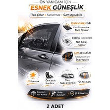 Vaelmont Ön Yan Cam Güneşlik Perdesi – Uv Koruma ve Güneşten Koruyan 2'li Set Oto Güneşlik Perde