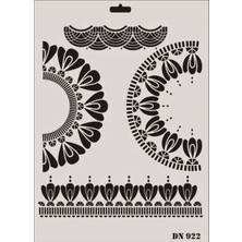 Aesco Rich Dantel Seri DN-922 Stencil 35X25 cm