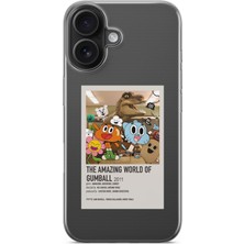Moonset Iphone 16 Uyumlu Baskılı Yumuşak Silikon Şeffaf Telefon Kılıfı