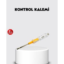 Neon Lambalı Elektrik Kontrol Kalemi Nikel Kaplama 110-220V