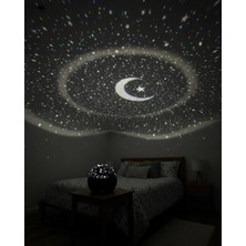 Herşey Trend Fişli Yıldız Projektör Gece Lambası Müzikli