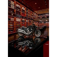 Oyuncak Sahili Ghost Ride Motor Motorsiklet Siyah 15CM Metal Plst Işıklı Sesli Koleksiyon Çekbırak Model Oyuncak Motosiklet Sesler