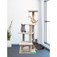 Vaelmont Çok Katlı Uzun Boy Kedi Tırmalama Tahtası - Büyük ve Dayanıklı Tasarım Kedi Tırmalaması