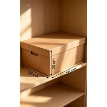 Arşiv Kutusu 32*50*20CM 1 Adet Çift Oluk (Kraft)