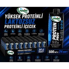 Pınar Yüksek Proteinli Laktozsuz Süt 500 ml x 24 Adet (52GR Protein)